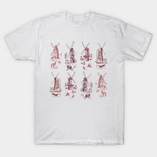 Holland Windmill Scenes T-Shirt